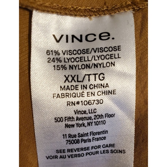 Vince Sleeveless Cross Back Midi Maxi Brown Dress NWT New Flowy Casual - Picture 5 of 5